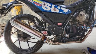 Cek sound Knalpot CKD di Satria Fu injeksi Ngencring suaranya | Raider 150 Fi