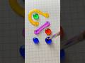 🧊💍🪅👉🏻👑 fun color water drop #drawing #line #games #shorts