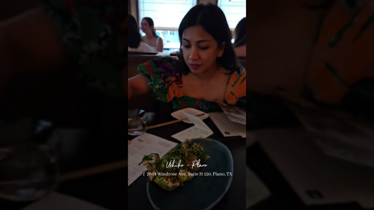 Here’s a look at what we ordered at Uchiko in Plano on a date night! 🍣✨ 