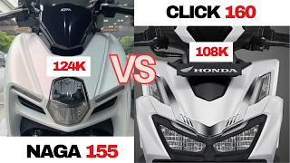 WHY PAY MORE? Honda Click 160 vs SYM NAGA 150 | Sulit Ba Yung +16k Difference? WATCH BEFORE BUYING