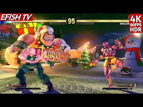 Alex vs Dhalsim (Hardest AI) - Street Fighter V