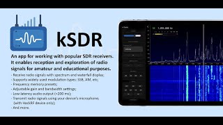 kSDR — an app for working with popular SDR receivers on Android