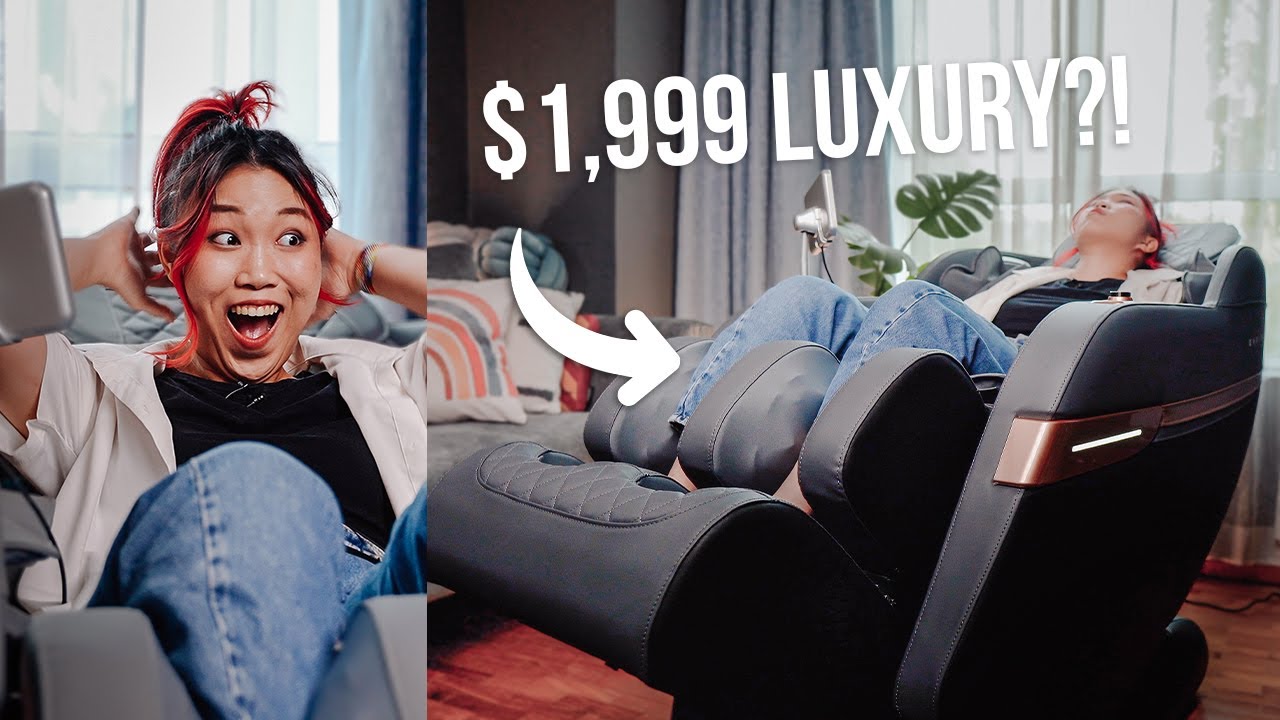 I tried the SMALLEST Massage Chair in the world!! EMPIRE PRO Massage