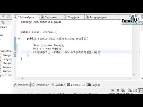 Programa con Polimorfismo. Tutorial 43. Curso de Programación Java en Español.