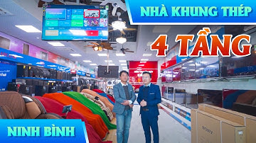 Nhà Khung Thép 4 Tầng Vượt Nhịp 8,3m Cho Cửa Hàng Điện Máy Sau 2 Năm Sử Dụng Tại Nho Quan, Ninh Bình