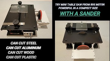 How to Make mini Powerful Table Saw + Sander with 895 Motor DIY