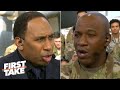 Stephen A. debates Cowboys and Lakers with the Chief Master Sergeant of the Air Force | First Take