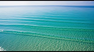 Refreshing Blue Sea Waves ASMR – slow rolling waves for meditation to ease stress and anxiety