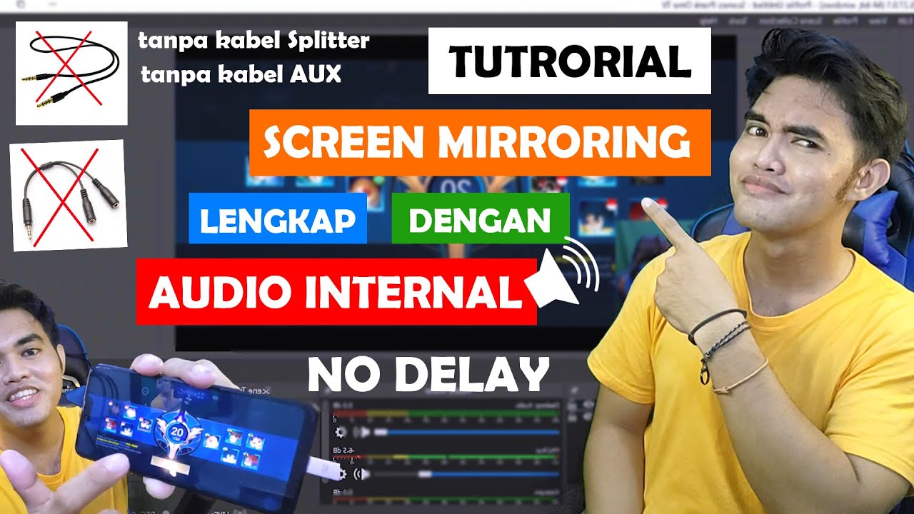 Begini cara screen mirroring android ke pc - tanpa delay lengkap dengan