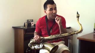 Anibal Rojas Plays the Bebop Special 9 Star Black Hard Rubber Tenor Mouthpiece
