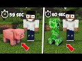 Minecraft, But Mobs Shapeshift Every 60 sec || Minecraft Mods || Minecraft gameplay