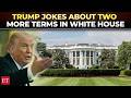 MOMENT: Trump jokes he'll leave office in 'eight or nine years'