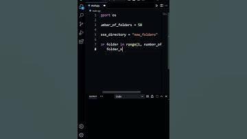 Create Multiple directories using Python OS module #python #shortsfeed #shorts