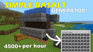 Minecraft 1.21 Simple Basalt Generator - 4500+ Basalt per/hour!