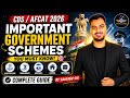 Government Schemes for CDS|AFCAT|NDA II 2026 #cds