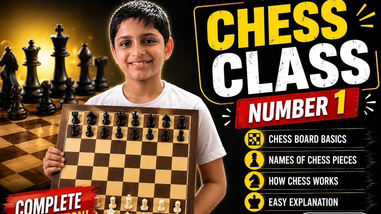 Learn Chess for Kids & Beginners | Chess First Class Hindi Tutorial