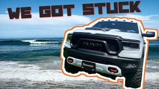 2019 RAM REBEL STUCK ON THE BEACH