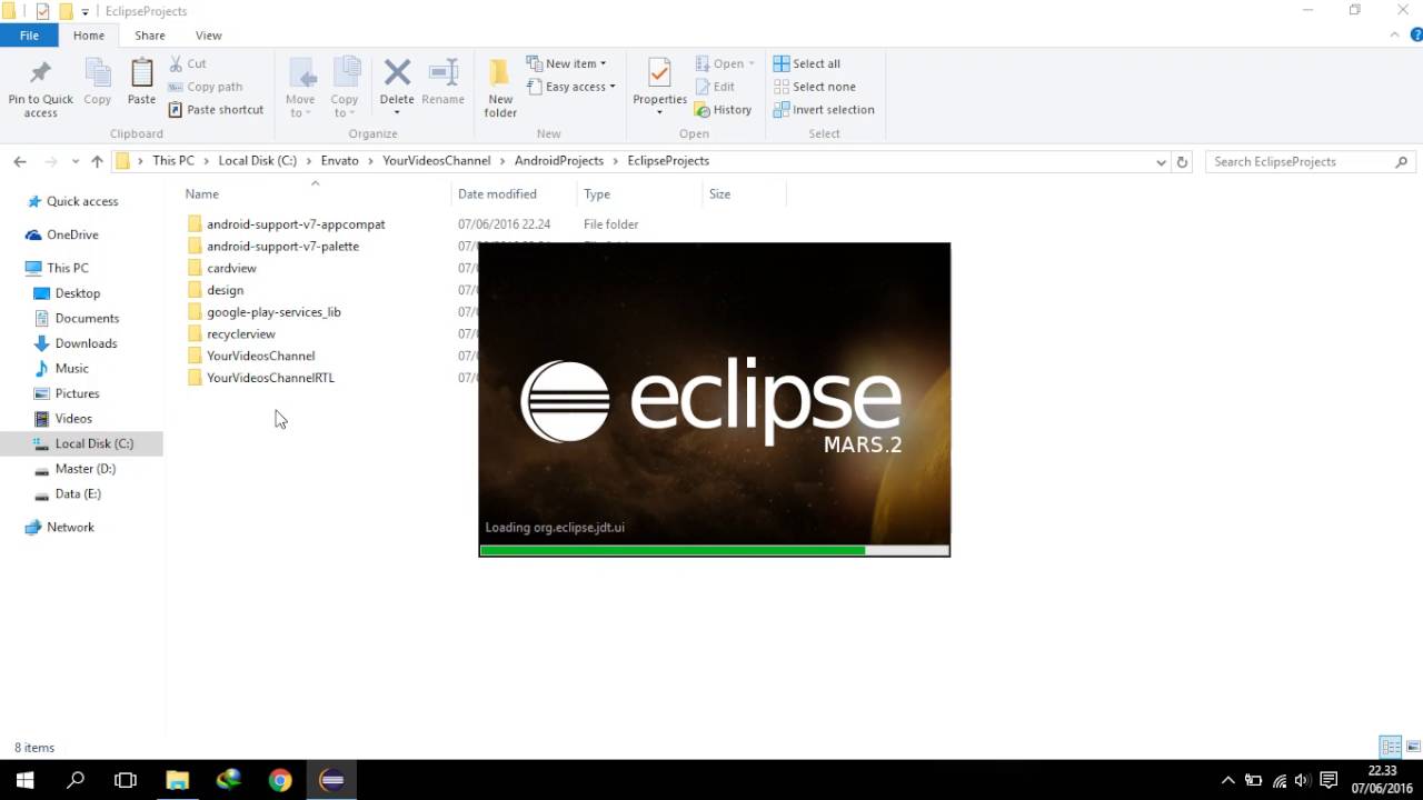 [Eclipse] How to Import Android Projects in Eclipse? - YouTube