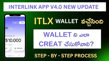 How to Create InterLink Wallet |  How to Connect ITLX Wallet | Step-by-Step Complete Guide in Telugu