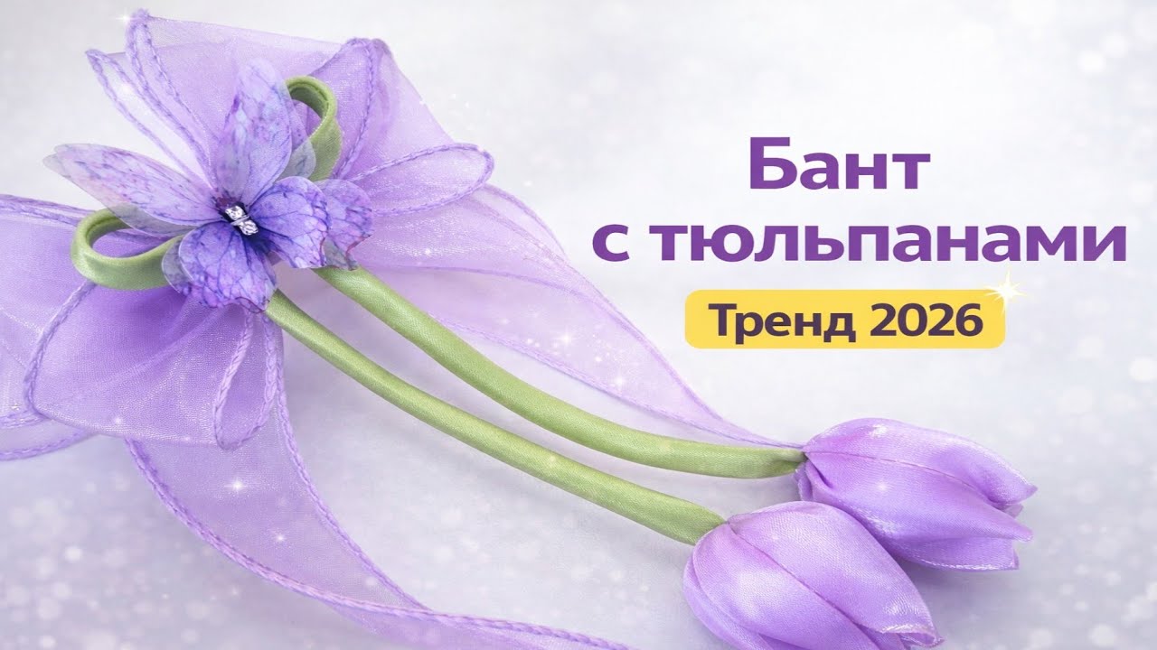 ХИТ!!! НИЖНЕЙШИЕ бантики из ОРГАНЗЫ // How To Make a Simple Bow