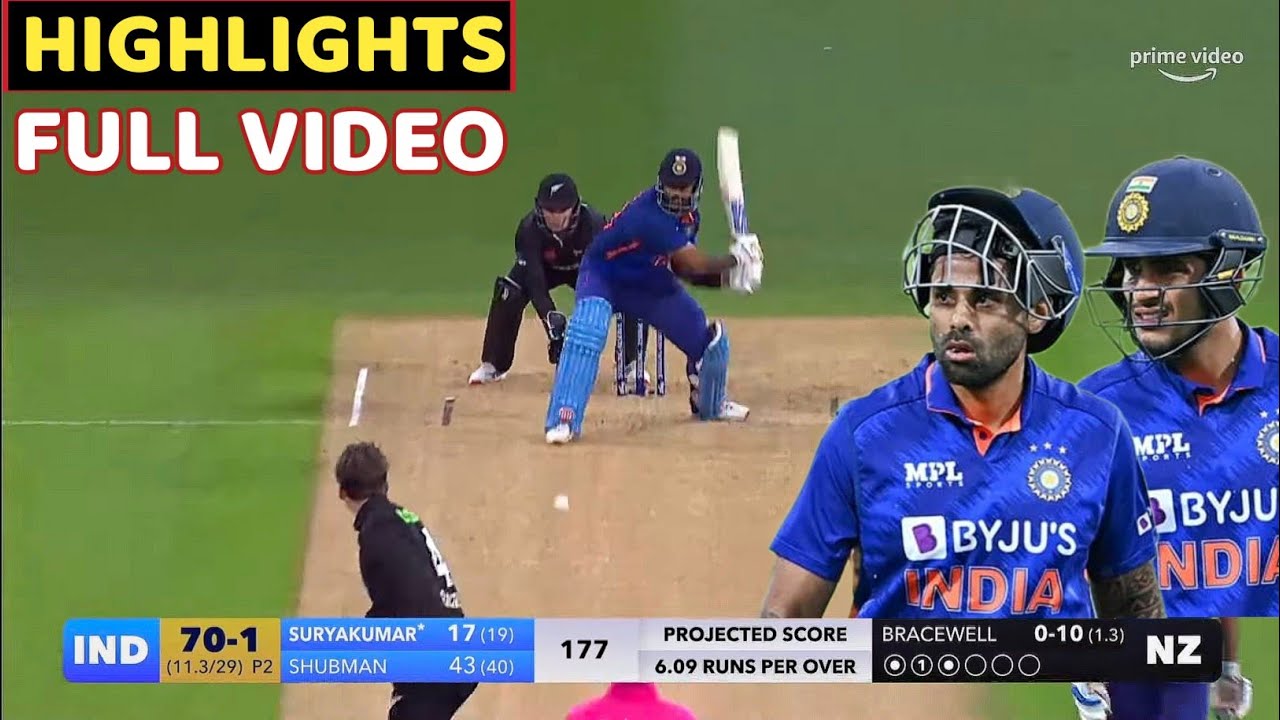 India Vs New Zealand 2ND ODI Match Highlights Full Match Highlights ...