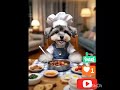 Watch what happens when puppy takes over kitchen🐕Cooking schnauzer at work!🍳🔪🐕❤️