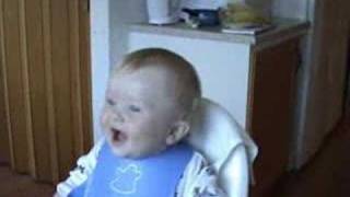 Baby Laughing Hysterically In Slow Motion