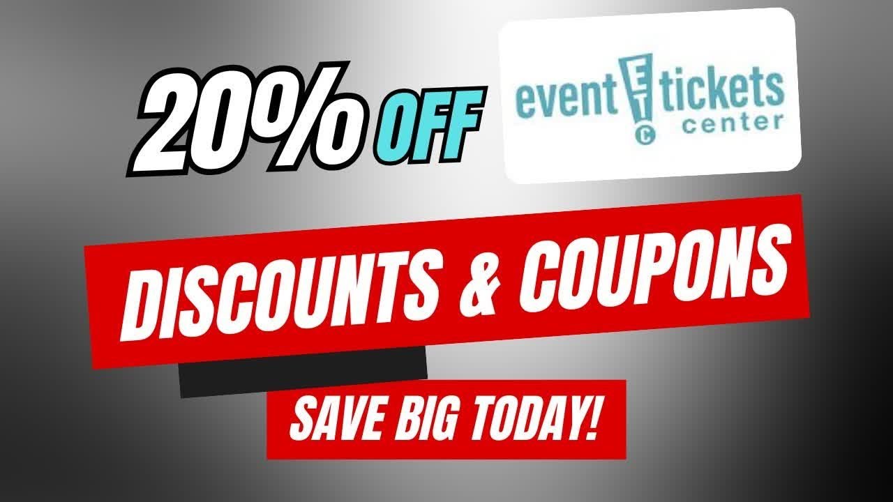 Event Tickets Center Promo Codes: Save 20% on Tickets - YouTube
