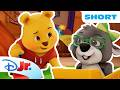 Bea and Pooh Bear Use Their Toys to Clean Up a Mess 🦫💛 | Playdate with Winnie the Pooh | @disneyjr