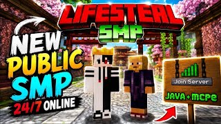 🔥 New Public Lifesteal SMP Server Minecraft 1.21 | Java + PE + Cracked | Free To Join 🤯