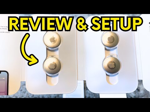 Video thumbnail: "Apple AirTag 4 Pack Quick Review & Setup" — hands-on review by TMITM Home on YouTube