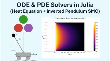 ODE & PDE Solvers in Julia (Heat Equation + Inverted Pendulum SMC)