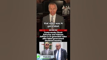Trump Mocks Chuck Schumer and Hakeem Jeffries in AI-generated video #chuckschumer #hakeemjeffries