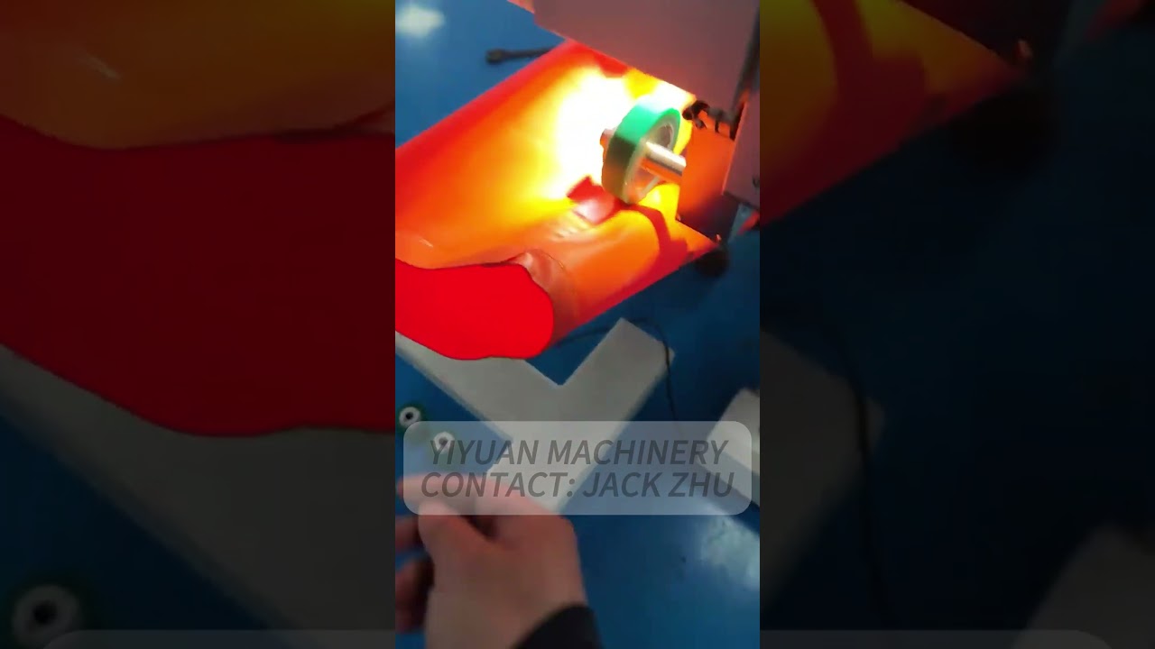 PVC fabric air duct cylinder hot air welding machine