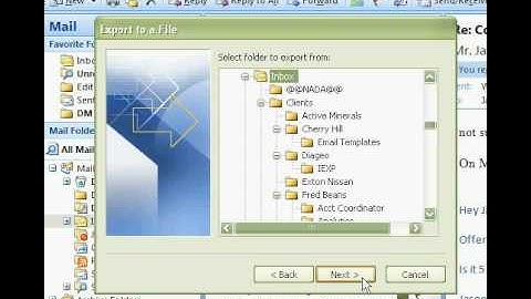 Export Contacts From Outlook 2007