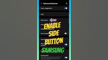 How to enable side button in samsung? #shortsfeed #shorts #trending #samsungsettings
