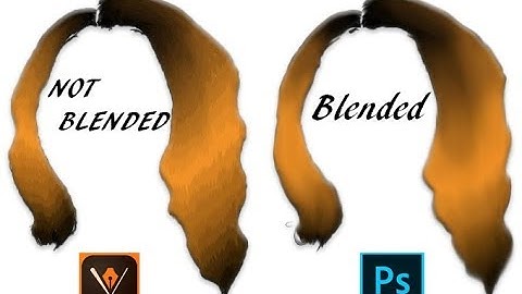 HOW TO BLEND HAIR ON ADOBE DRAW/PHOTOSHOP