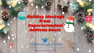 Superintendent Holiday Message