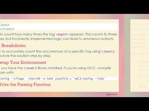 Mastering XML Parsing in C: Counting Tag Occurrences with libxml2