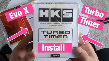How To Install HKS Type 0 turbo timer in Evo X