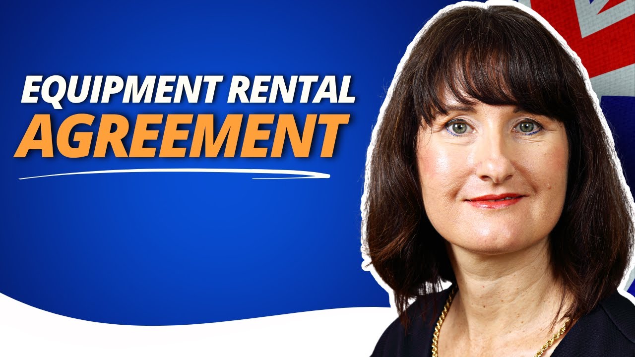 Equipment Rental Agreement Template Australia YouTube