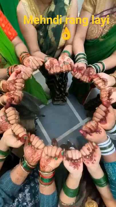 mehndi rang layi 👌👌 #song #hindisong #mehndidesign #hariyaliteej