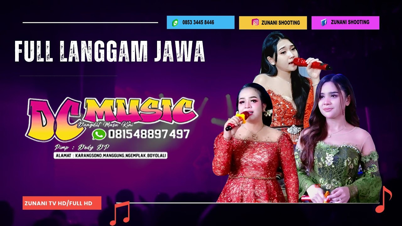 FULL LANGGAM JAWA  CAMPURSARI DC MUSIC LIVE SEMBUNGAN - ZUNANI TV - GBL AUDIO