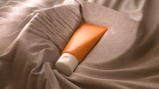 Cinema 4D Octane Live Tutorial, C4D Cosmetic Bottle with Cloth Background