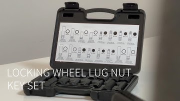 16 Piece Wheel Lug Nuts Lock Key Set