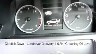 Landrover Discovery 4 (LR4) Checking the Oil Level
