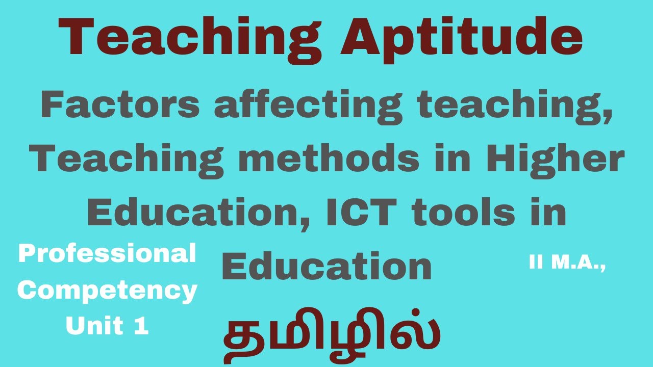 Factors affecting teaching, Teaching methods in Higher Education , ICT ...
