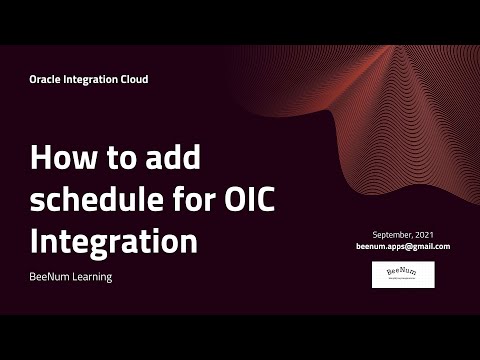 How to schedule OIC Integration?, Add schedule, Stop schedule, iCal expression, automate scheduling.