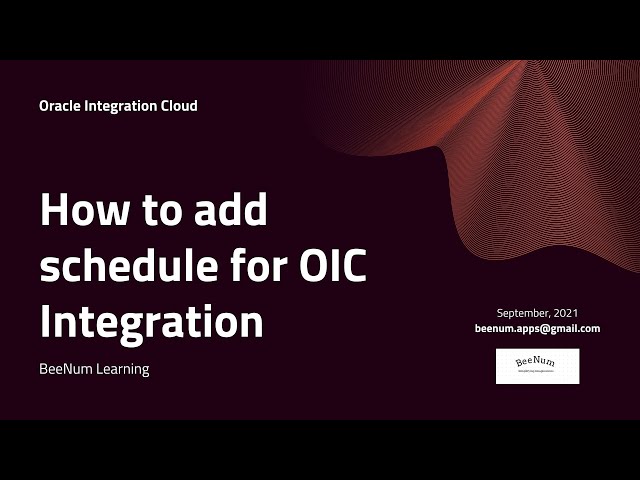 How to schedule OIC Integration?, Add schedule, Stop schedule, iCal expression, automate scheduling. class=