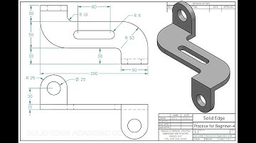 Solid Edge 2023 Tutorial - Practice for Beginners # 4